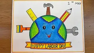 World labour day/world labour day poster drawing/labour day drawing