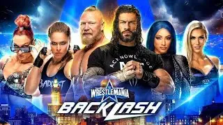 WrestleMania backlash 2022 Match Card.