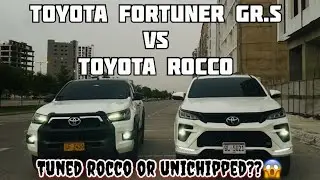 Toyota Fortuner Gr-S vs Toyota Rocco |Drag race, rolling race