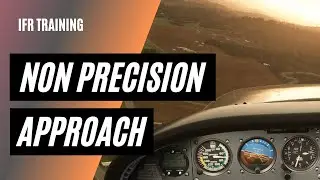Выполнение неточного захода на посадку с автопилотом KAP 140 | Заход на посадку по приборам Garmi...