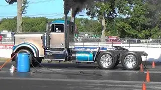 Big Rigs Drag racing Pt 1  Etown Diesel  Truck Nats 2016