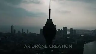 Cinematic Drone Orbit of Colombo Lotus Tower &ndash; Golden Hour 4K