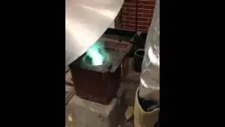 Fusion de cuivre et de zinc