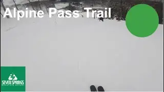 Skiing Alpine Pass Trail at Seven Springs (Dec 8th, 2025)