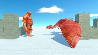HILL GIANT IN CASTLE FIGHT - animal revolt battle simulator - animal revolt hill giant - arbs
