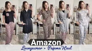 Amazon Comfy, Cozy Try On Haul | Soft Pajamas, Fun Loungewear, & Tops ft. Ekouer | Lindsey Loves
