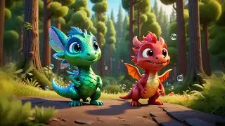Six Tiny Dragons Blow Bubble Fire | Fantasy Counting Song for Kids | Fun Magical Nursery Rhyme