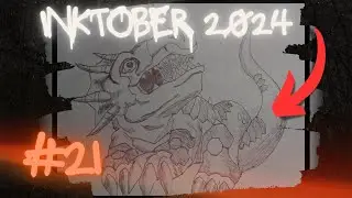 INKTOBER 2024: day 21 RHINOCEROS | DIA 21 RINOCERONTE