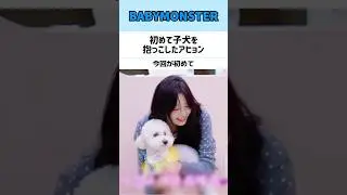 初めて子犬を抱っこしたアヒョン