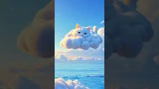 The Floating Cat Cloud | A Dreamy Sky Escape