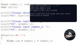 [ ASMR CODING ] - Create a project ( Calculator ) using C programming by Iu-Code ( No Talking )