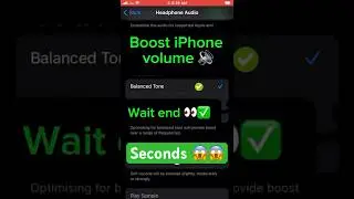 (HOW to LIMIT maximum VOLUME  on iphone 2025 !) iPhone me volume kaise badhaye 😱😱