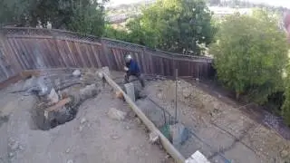 Golden Gate Enterprises SF Bay Area Retaining Wall Contractor Greg Piers Poured Complete