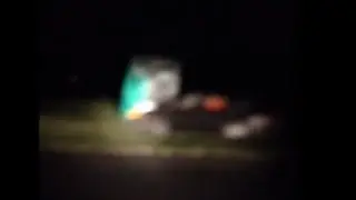 Hitting a porta potty in a car