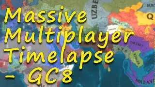 [EU4] Massive Multiplayer Timelapse - GC8 - Wars Included.
