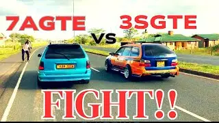 3SGTE VS 7AGTE. (FULL RACE)