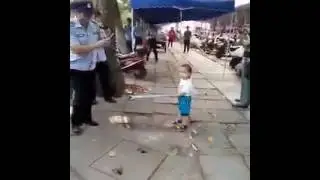 This kid have balls