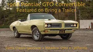 1968 Pontiac GTO Driving Video featured on Bring a Trailer by Sierra Classic Sportscar