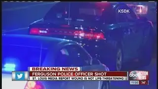Ferguson police officer shot