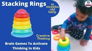 Stacking Rings | Baby perfection in stacking ring toys | 1 Year baby perfection in stacking #shorts