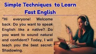 STOP Learning English the Boring Way! Try This Shadowing Story  | Graded English | Level A1 English
