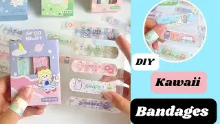 DIY Kawaii Bandages at home / How to make Kawaii Bandaid /Paper Craft