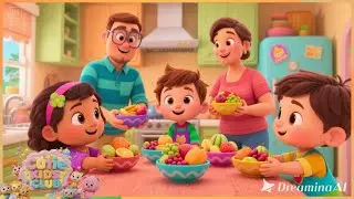 🍓 Fruit Slice Kitchen Song for Kids 🍌 | Fun Healthy Cooking 👧🧒🎶