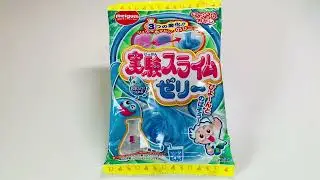 Meigum slime experiment candy 💙🤍