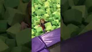 My poor sister had some troubles at the trampoline park 😂 #fails