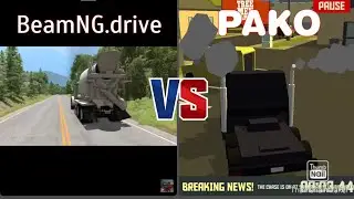 PAKO Car Chase Simulator VS BeamNG DRIVE (Car Crushes Test in Complication)