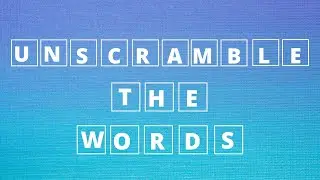 Scrambled Word Game| Scrambled Word| Guess the Word (Food Taste)