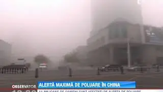 Alerta maxima de poluare in China