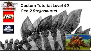 STEGOSAURUS  GEN 2 LEVEL 40 TUTORIAL  LEGO JURASSIC WORLD THE GAME CUSTOM I LEVEL 40 STEGOSAURUS