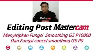 Tutorial Belajar Mastercam,editing postprocessor mastercam