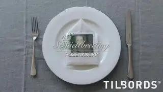 L&aelig;r &aring; brette servietter som imponerer - Rosenknopp