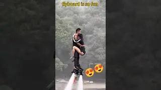 beauty flyboarding video /water park funny video #shorts #flyboard #tiktok
