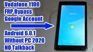 How to bypass Google account Vodafone 1100 Android 6.0.1 frp Google Remove without PC NO Talkback