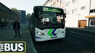 THE BUS | SCANIA CITYWIDE LF 18M ARTICULATED 3D | LINE 571 TOUR 14 | THRUSTMASTER T300 RS GAMEPLAY