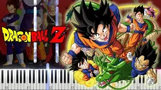 CHA-LA HEAD CHA-LA - Dragon Ball Z (Opening Theme) | EASY Piano Tutorial