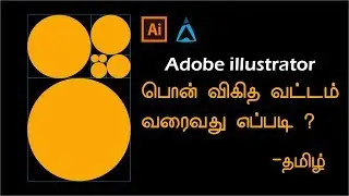 Golden ratio circles and squares | Logo designing guide |  Tamil | Adobe illustrator #1