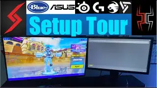 *NEW* DUAL MONITORS + GAMING SET UP TOUR!!