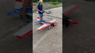 Kid gets first GAS RC Plane‼️⛽️