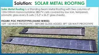 2022 Solar Metal Roofing   90 second video  Thee Solar Company