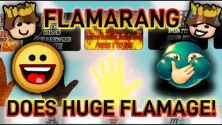 Flamarang does HUGE FLAMAGE! | Roblox Slap Battles