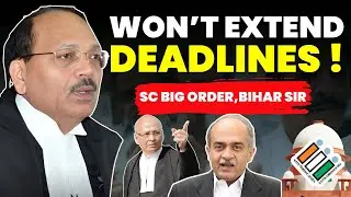 WON'T EXTEND DEADLINE! SC BIG ORDER ON BIHAR SIR #supremecourtofindia #biharsir #electioncommission