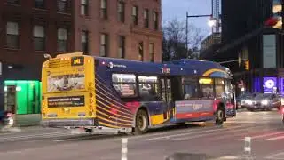 MTA NYCT: 2018 NFI XD40 #7623 on the B41 to Downtown Bklyn at Atlantic Av/Flatbush Av