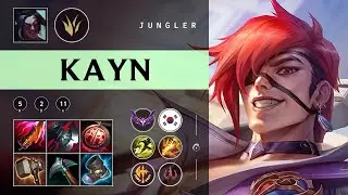 Kayn Jungle vs Qiyana - KR Master Patch 25.24
