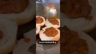 Chaap Burger 🍔😋#burger #streetfood #food #shorts