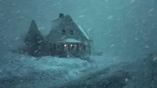 Extreme Snowstorm Ambience for Sleeping (No Ads) Powerful Blizzard Sounds for Mental Health