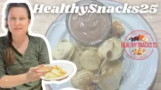 #HealthySnack25 🍌Banana Mini Pancakes with Chocolate Cottage Cheese Dip | Easy & High Protein!